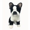 Animals * | Discount Black And White French Bulldog Soft Plush Toy By Bocchetta Plush Toys