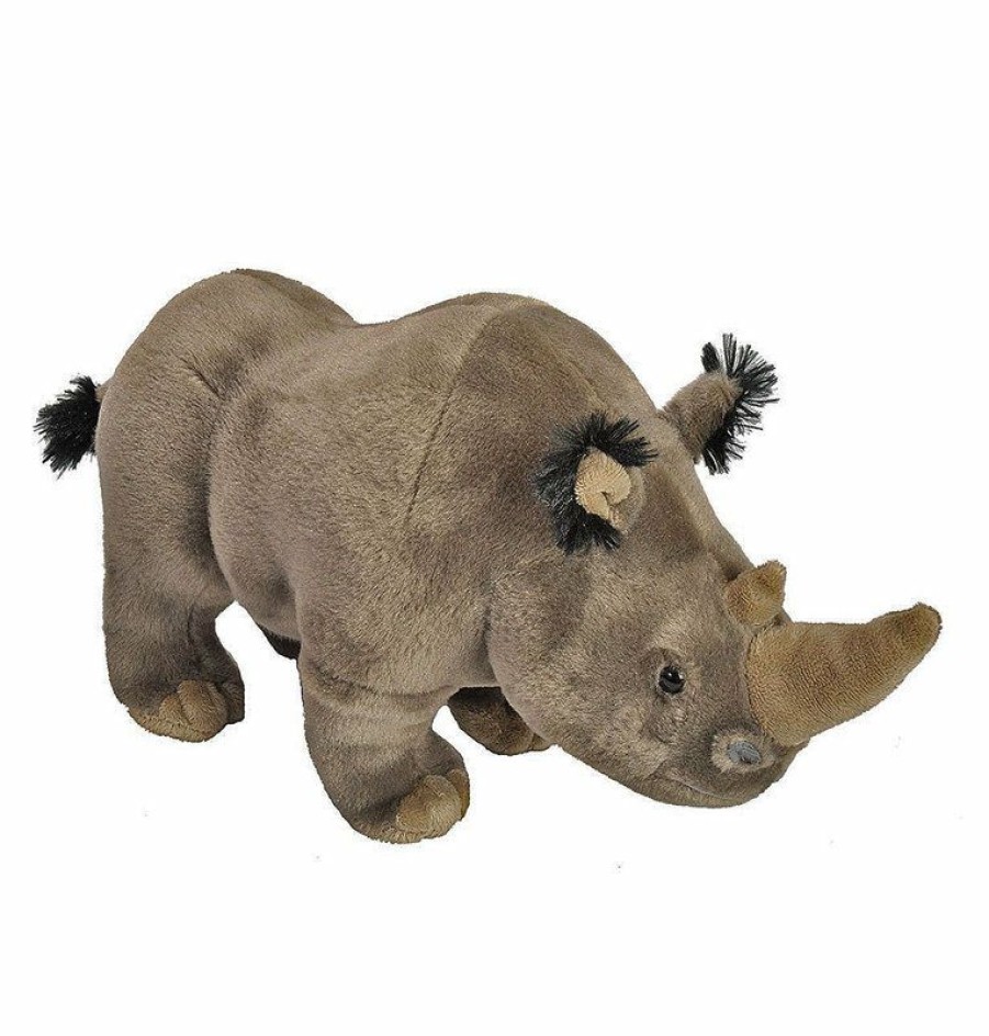 Animals * | Top Sell Rhinoceros / Rhino Soft Plush Toy Cuddlekins Wild Republic