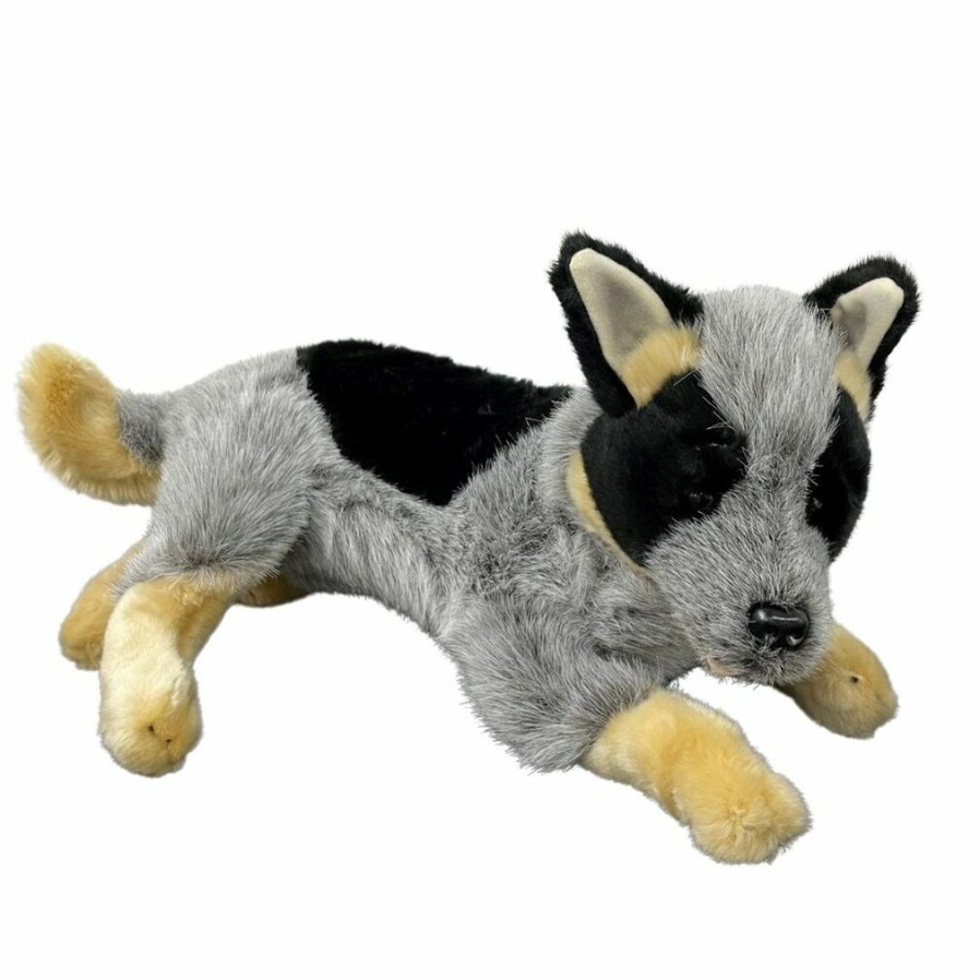 Animals * | Bocchetta Plush Toys New Threads Australian Blue Heeler Cattle Dog Stuffed Toy Gallagher Bocchetta Plush