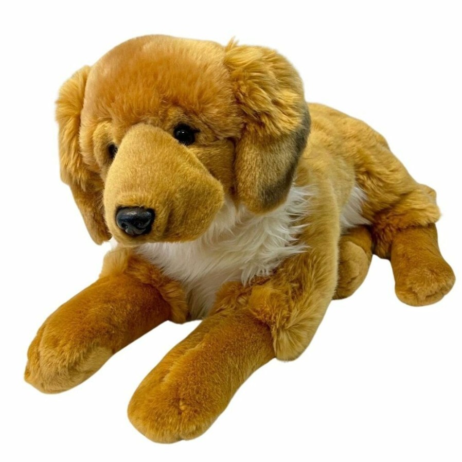 Animals * | Fashion Giant Golden Retriever Dog Soft Plush Toy By Living Nature