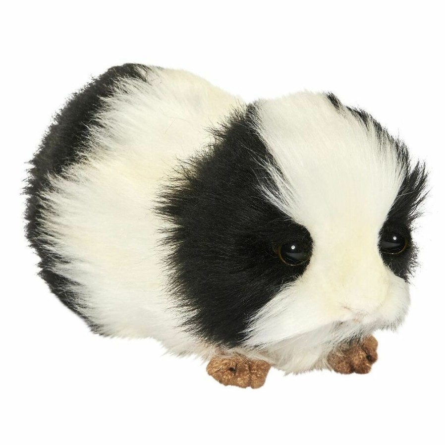 Animals * | New Threads Guinea Pig Soft Plush Toy By Hansa Black/White