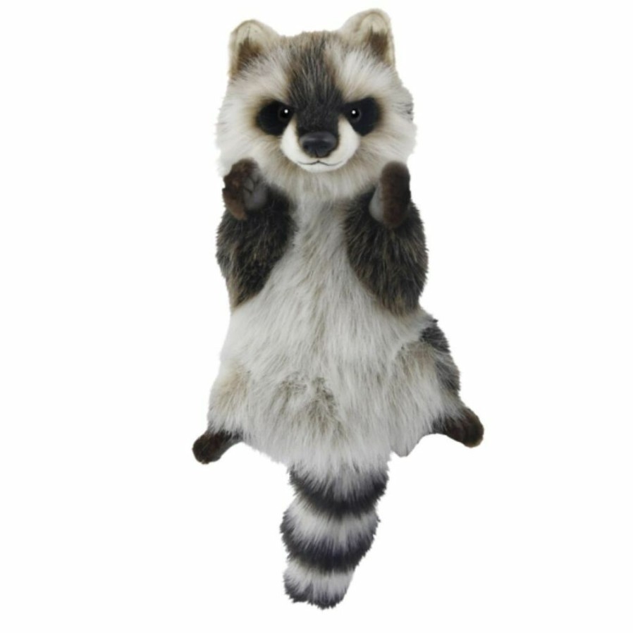 Puppets * | Fashion Racoon Hand Puppet Soft Plush Toy By Hansa