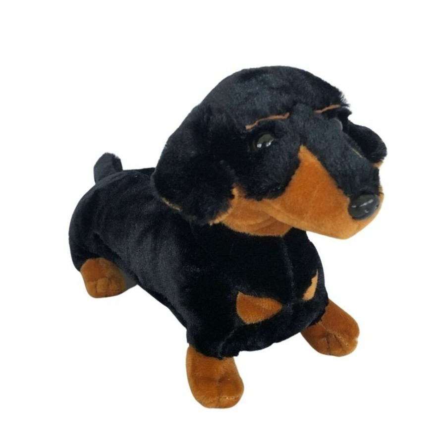 Animals * | Exclusive Design Davie Dachshund Soft Plush Toy Stuffed Animal By Huggable Toys