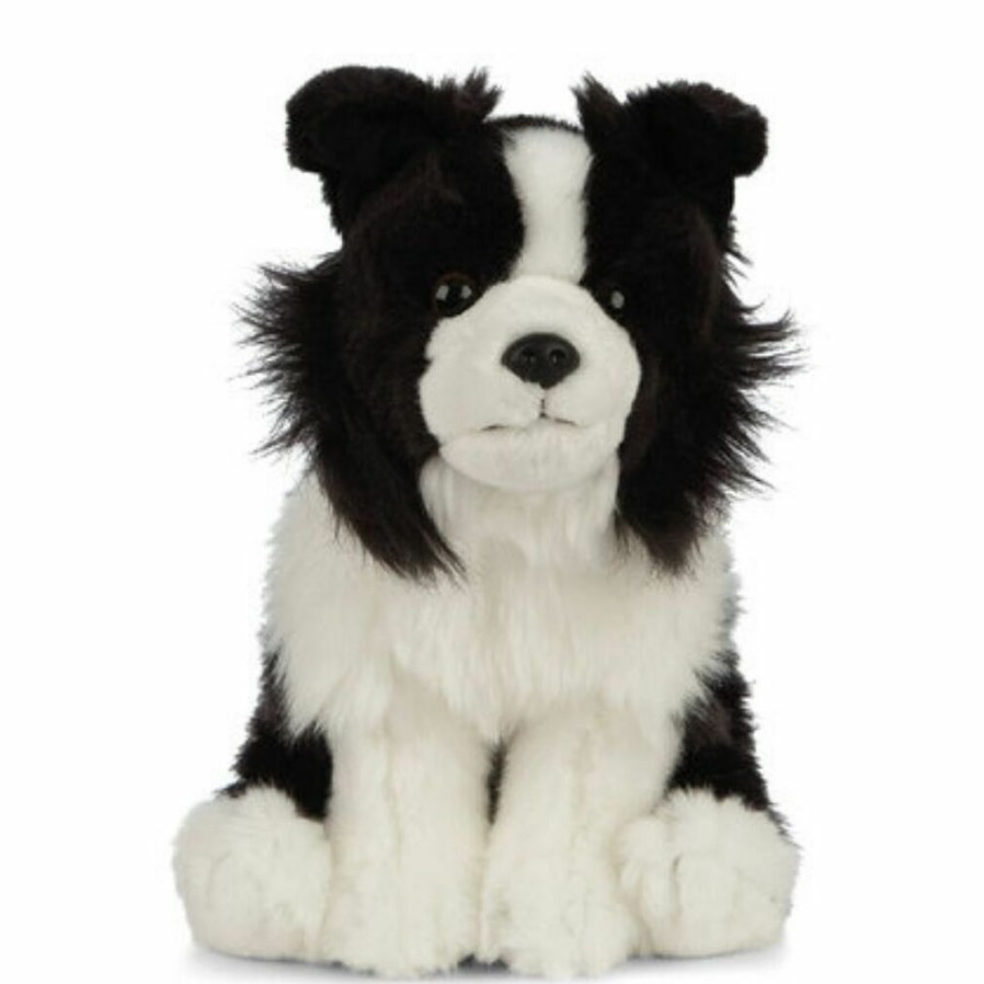 Animals * | Outlet Border Collie Dog Soft Plush Toy By Living Nature