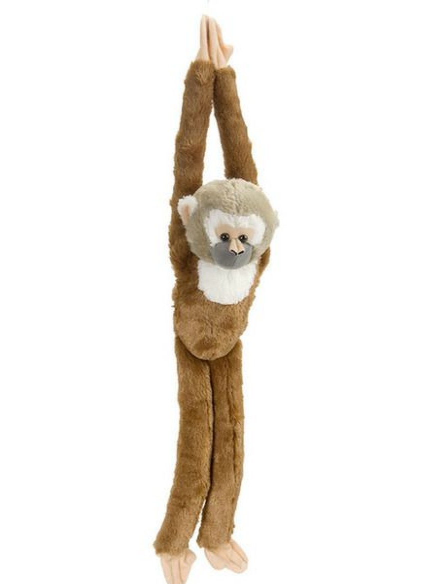 Animals * | Exclusive Design Hanging Squirrel Monkey W/Velcro Wild Republic