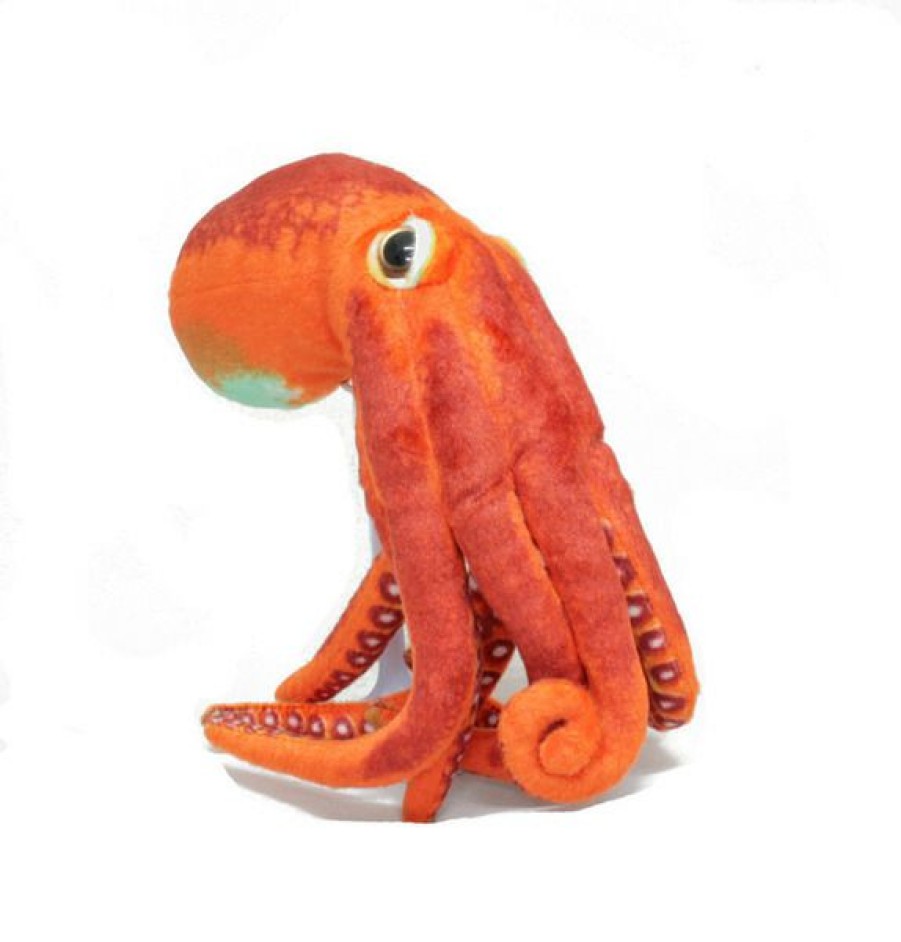 Animals * | Huggable Toys Fashion Octopus Stuffed Animal Orange Soft Plush Toy 30Cm By Huggable