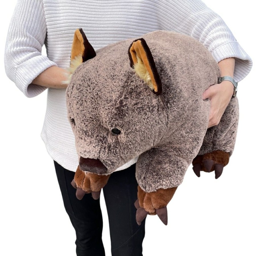 Animals * | Outlet Wendy The Extra Large Wombat Soft Plush Toy Minkplush