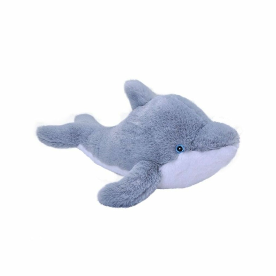 Animals * | Top Sell Ecokins Dolphin Soft Toy Mini Wild Republic