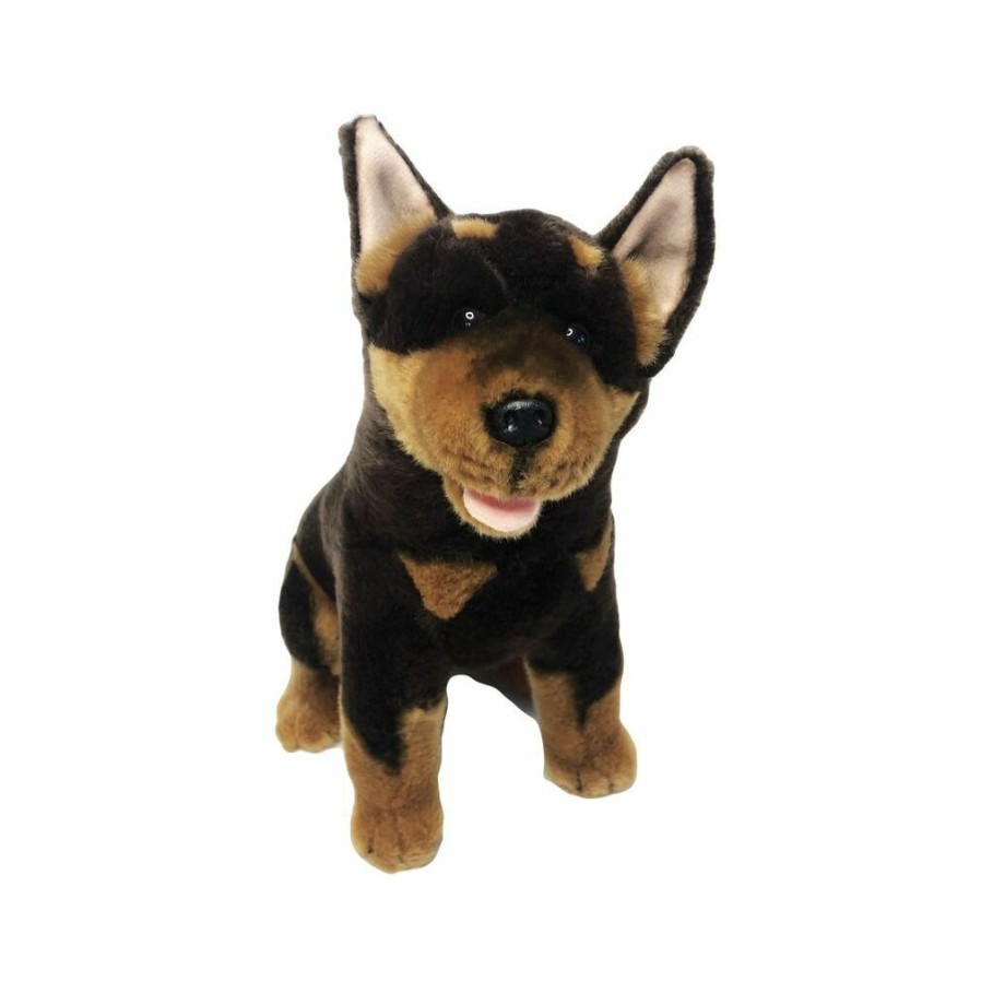 Animals * | Bocchetta Plush Toys Fashion Kelpie Plush Stuffed Animal Toy, Sitting, Medium, Basil