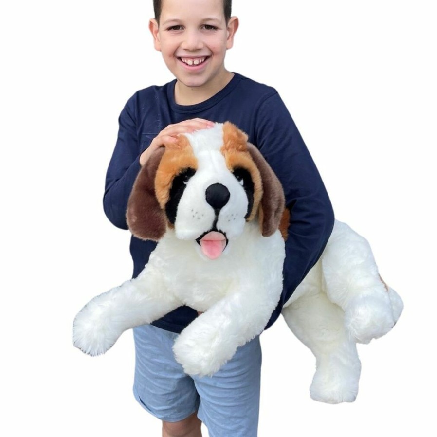 Animals * | Bocchetta Plush Toys Promotions St Bernard Stuffed Toy Fergie Bocchetta Plush