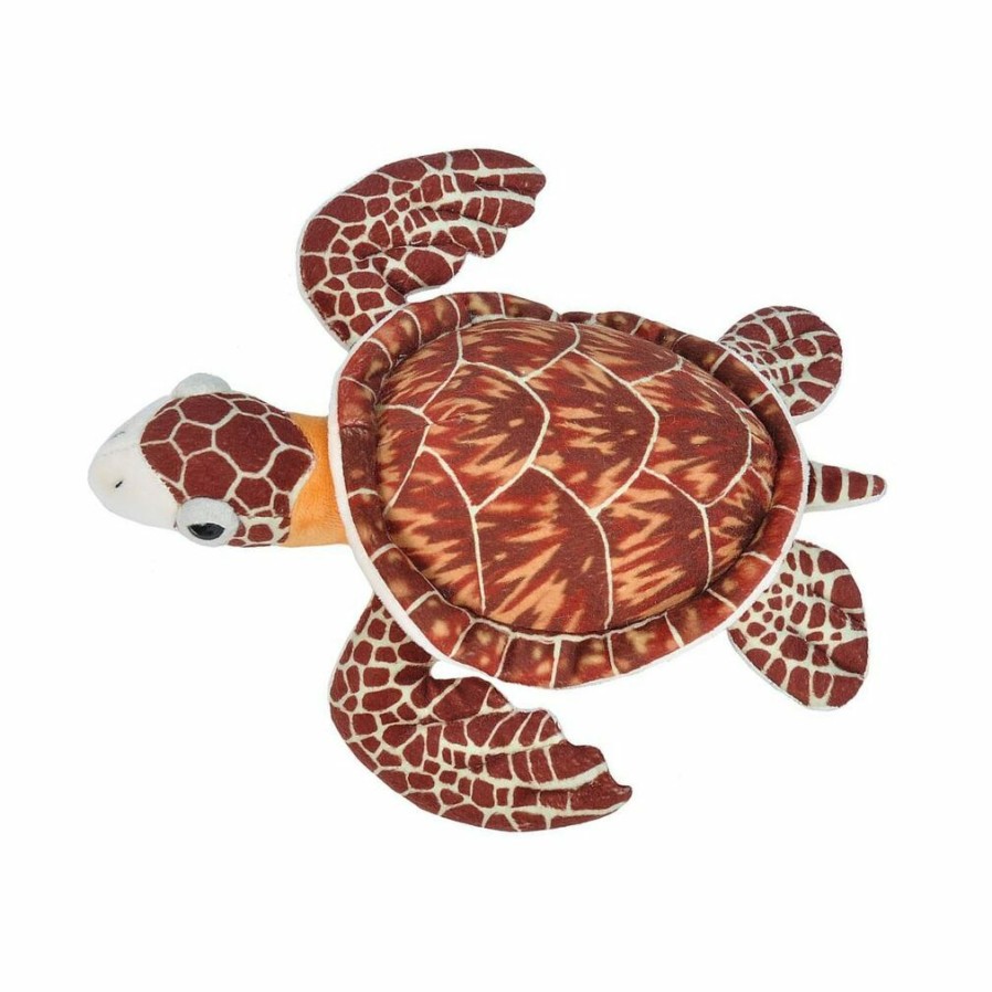 Animals * | Gift Selection Hawksbill Sea Turtle 10 /26Cm Stuffed Animal Cuddlekins Mini By Wild Republic