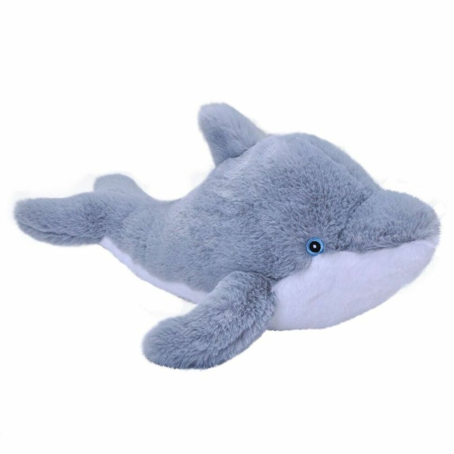 Animals * | Bargain Sale Ecokins Dolphin Soft Toy Wild Republic