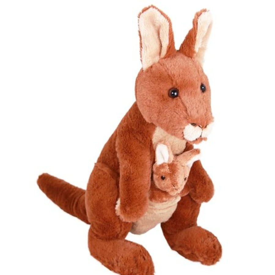 Animals * | Tendy Style Kangaroo With Joey Stuffed Animal Rooby By Minkplush