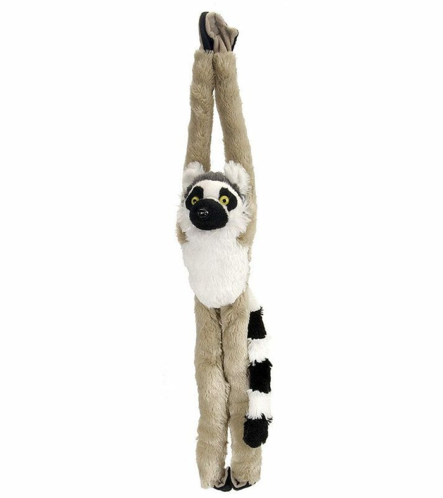 Animals * | Fashion Hanging Ring Tailed Lemur Soft Plush Toy 50Cm By Wild Republic