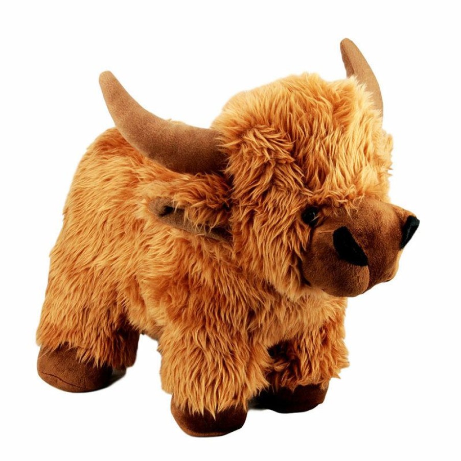 Animals * | Exclusive Design Highland Cow Stuffed Animal Plush Toy Large Souvenirs Of Australia