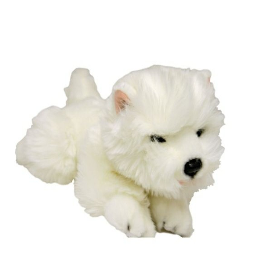 Animals * | Promotions Westie West Highland Terrier Stuffed Animal 28Cm Pookie Bocchetta Plush Toys