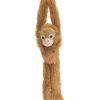 Animals * | Bargain Sale Hanging Monkey Orangutan W/Velcro Wild Republic