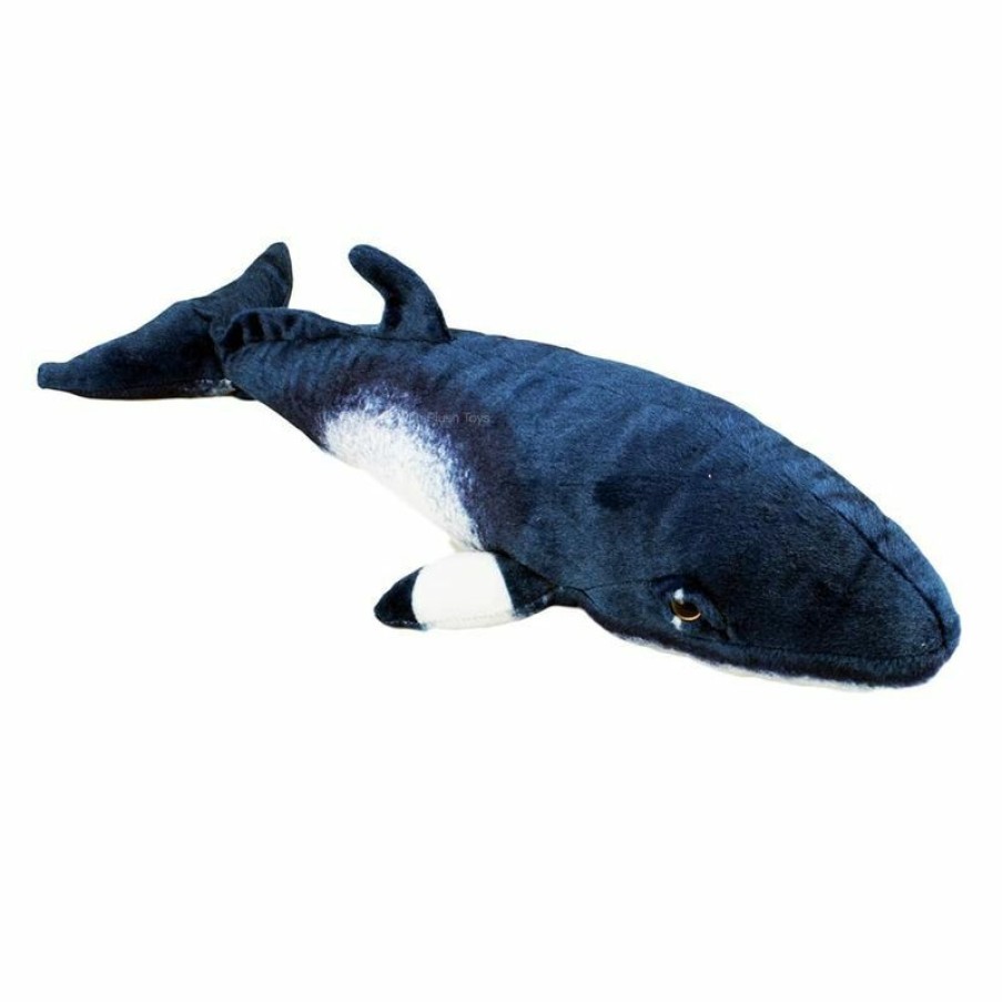 Animals * | Huggable Toys Quick Delivery Minke Whale Blue Aquatic 50Cm Large Soft Plush Toy By Huggable