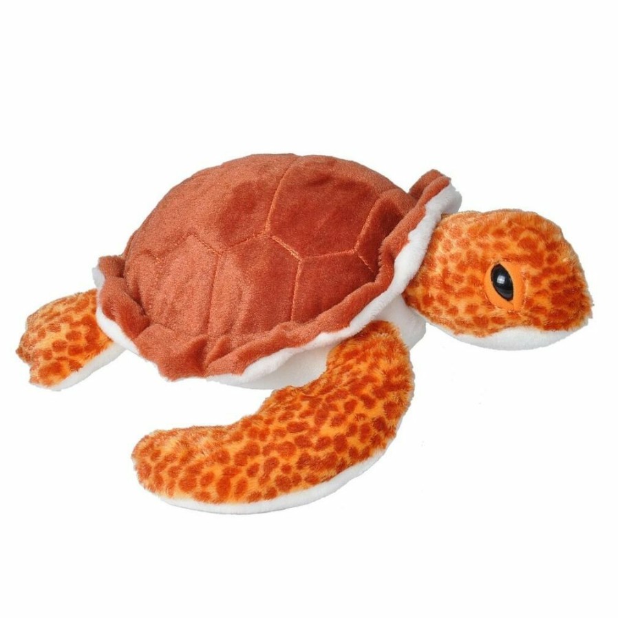 Animals * | New Threads Loggerhead Sea Turtle Soft Plush Toy Cuddlekins By Wild Republic