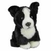 Animals * | Elka Australia Top Sell Border Collie Dog Bandit Sitting Stuffed Animal Soft Plush Toy By Elka