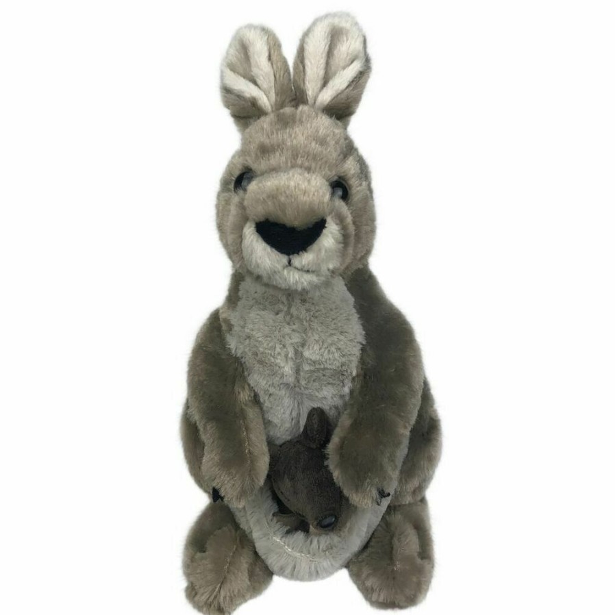 Animals * | Tendy Style Kangaroo With Joey Soft Toy Cuddlekins By Wild Republic