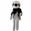 Baby Safe * | Gift Selection Knitted Large Grey Sloth Soft Toy | Es Kids Plush Toy