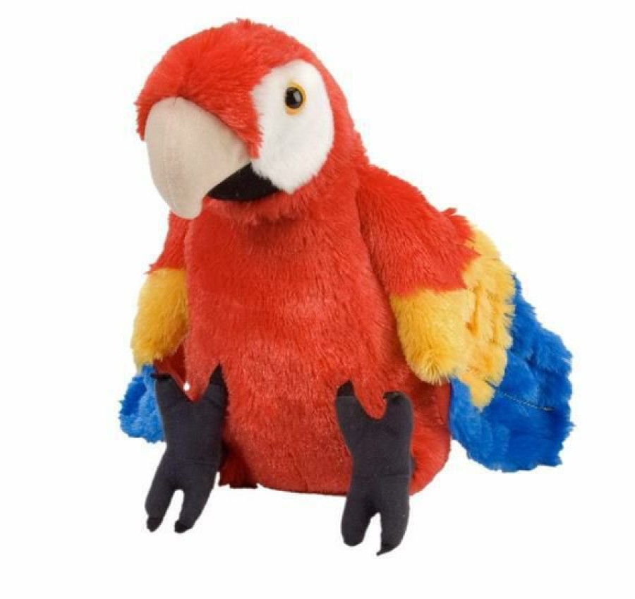 Animals * | Exclusive Design Scarlet Macaw Parrot Stuffed Animal 30Cm Cuddlekins Wild Republic