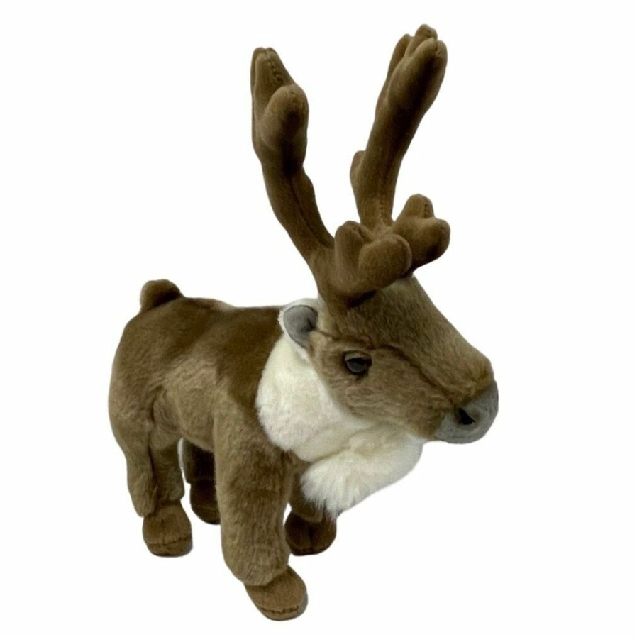 Special Occasions * | New Threads Reindeer Standing Soft Plush Toy By Living Nature