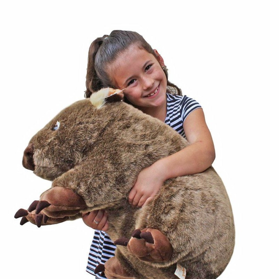 Animals * | Fashion Wayne The Extra Large Wombat Soft Plush Toy Minkplush