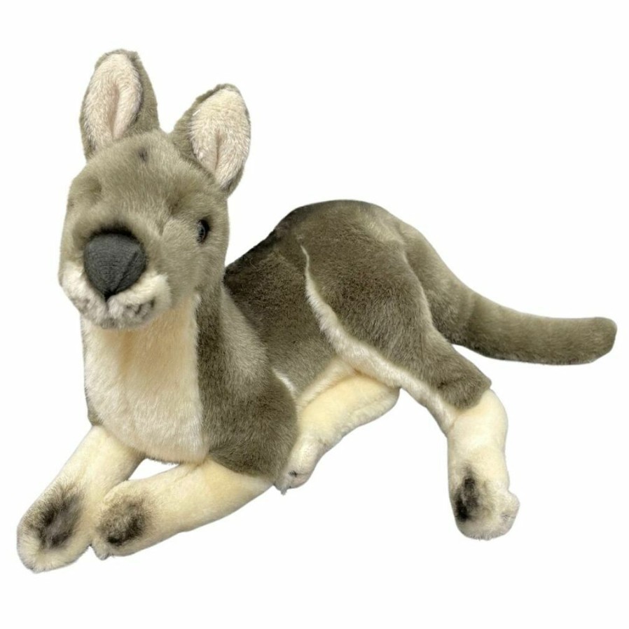 Animals * | Discount Kangaroo Lying Soft Plush Toy By Bocchetta Plush Toys Joy