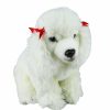 Animals * | Quick Delivery Poodle White Dog Sitting Soft Plush Toy 30Cm Stuffed Animal Faithful Friends Collectables