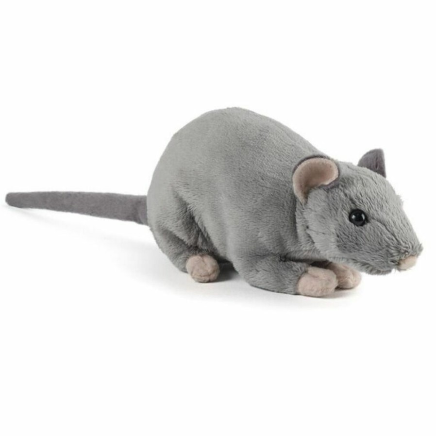 Animals * | Bargain Sale Rat With Squeak Soft Plush Toy By Living Nature