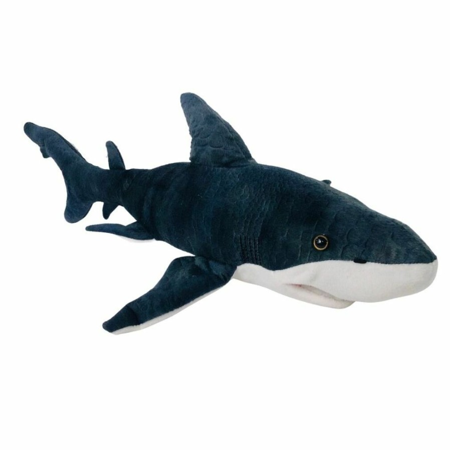 Animals * | Huggable Toys Fashion Finn Shark Aquatic Plush Toy Huggable