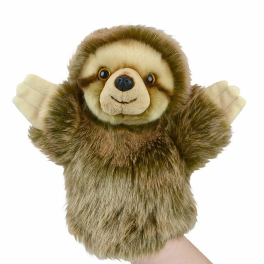 Puppets * | Top Sell Sloth Puppet Soft Plush Toy By Korimco