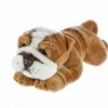 Animals * | Bocchetta Plush Toys Quick Delivery Bulldog Plush Toy Lying Medium Brutus By Bocchetta