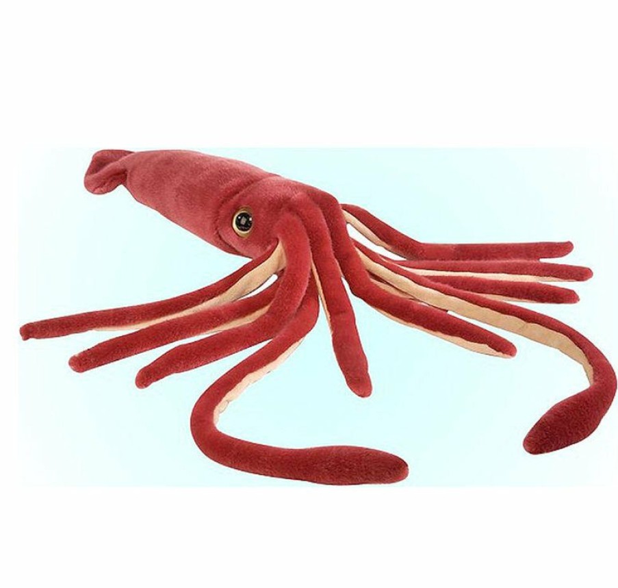 Animals * | Best Price Squid Stuffed Animal Plush Toy Cuddlekins Wild Republic