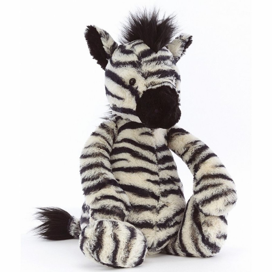 Animals * | Sale Jellycat Bashful Zebra Medium Stuffed Animal 30Cm