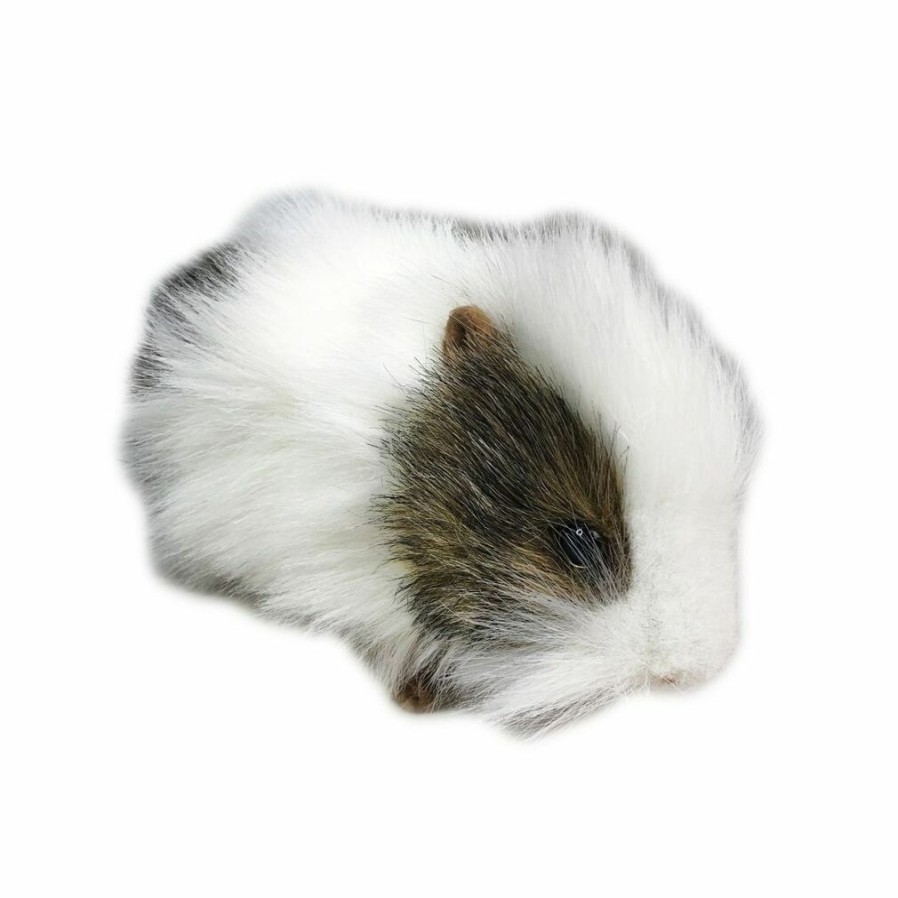 Animals * | Quick Delivery Guinea Pig Soft Plush Toy By Hansa Grey/White