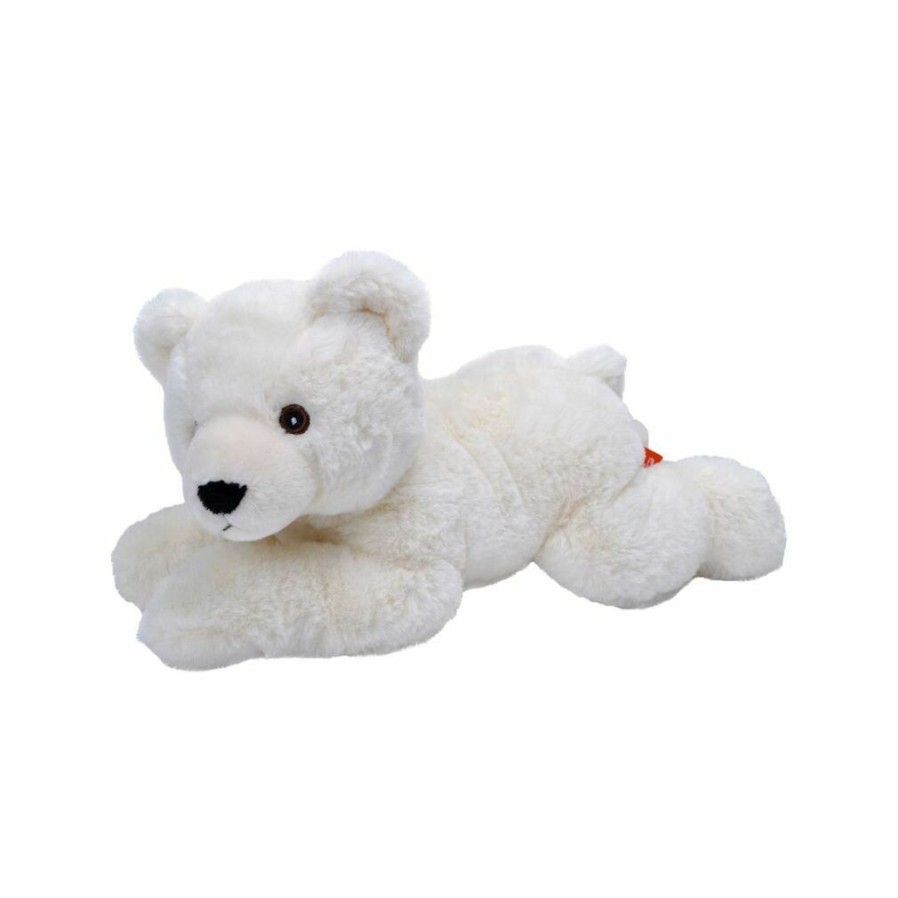 Animals * | Free Delivery Ecokins Polar Bear Soft Toy Mini Wild Republic