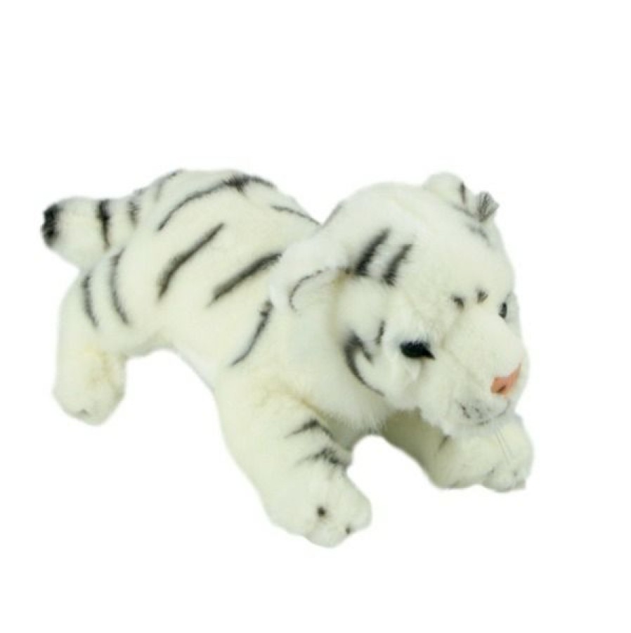 Animals * | Bocchetta Plush Toys Fashion Tiger White Small Lying Sheba Bocchetta