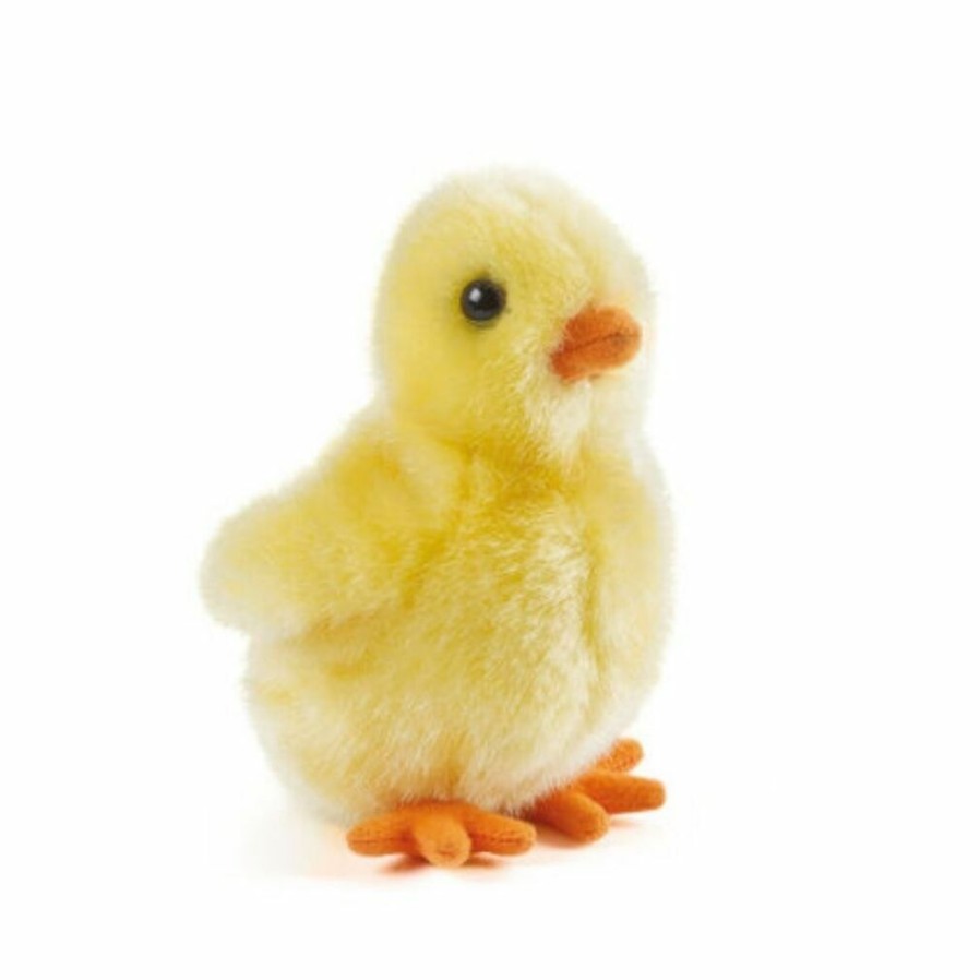 Animals * | Exclusive Design Yellow Fluffy Chick Soft Plush Toy By Living Nature