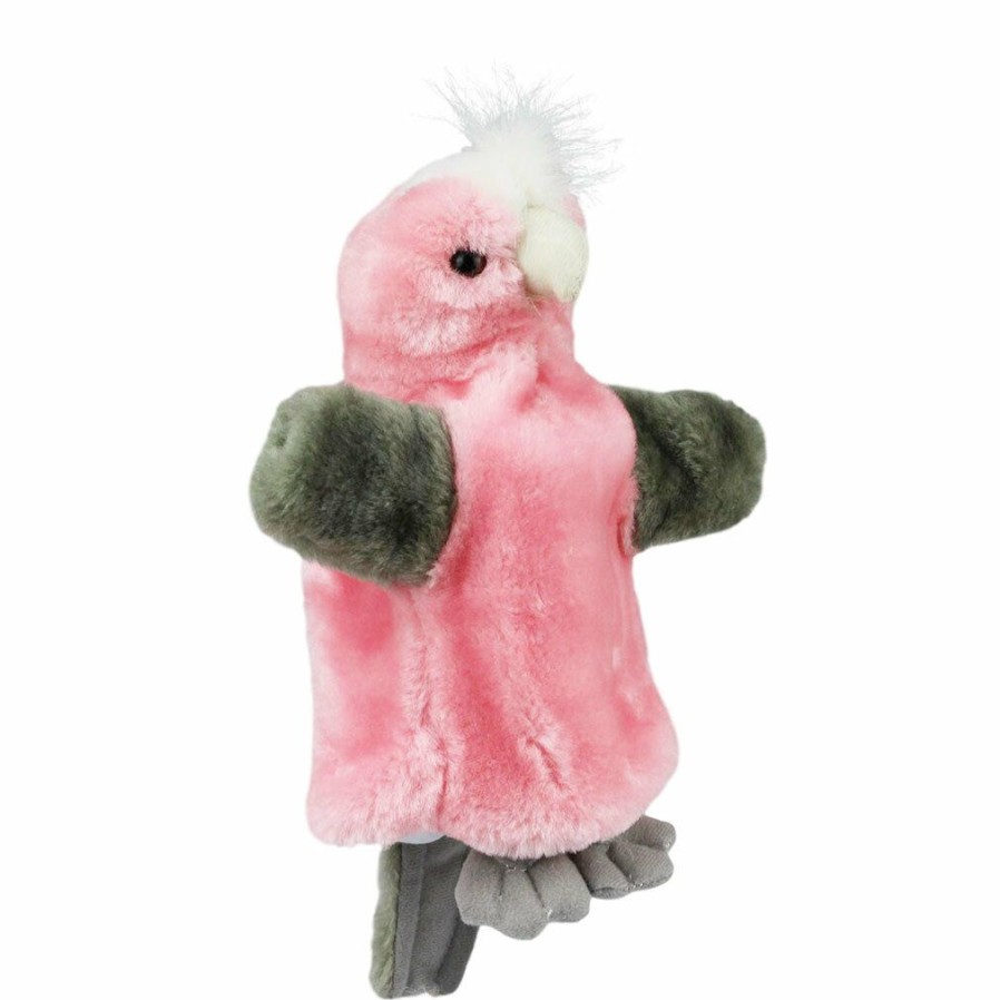 Puppets * | Elka Australia Sale Galah Hand Puppet With Sound Soft Plush Toy Stuffed Animal By Elka