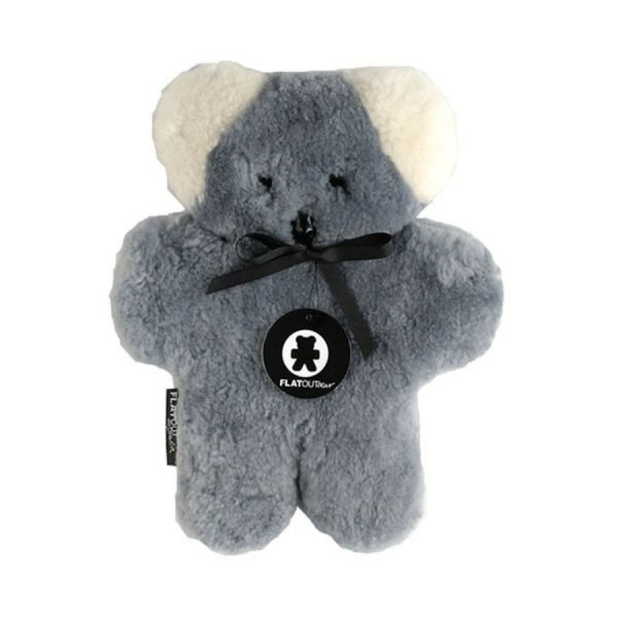 Animals * | Flatout Bears Exclusive Design Flatout Bear Baby Koala Grey Small 100% Australian Sheepskin