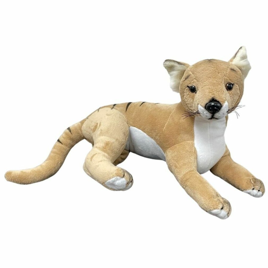 Animals * | Bocchetta Plush Toys New Threads Tasmanian Tiger Stuffed Animal Theo By Bocchetta