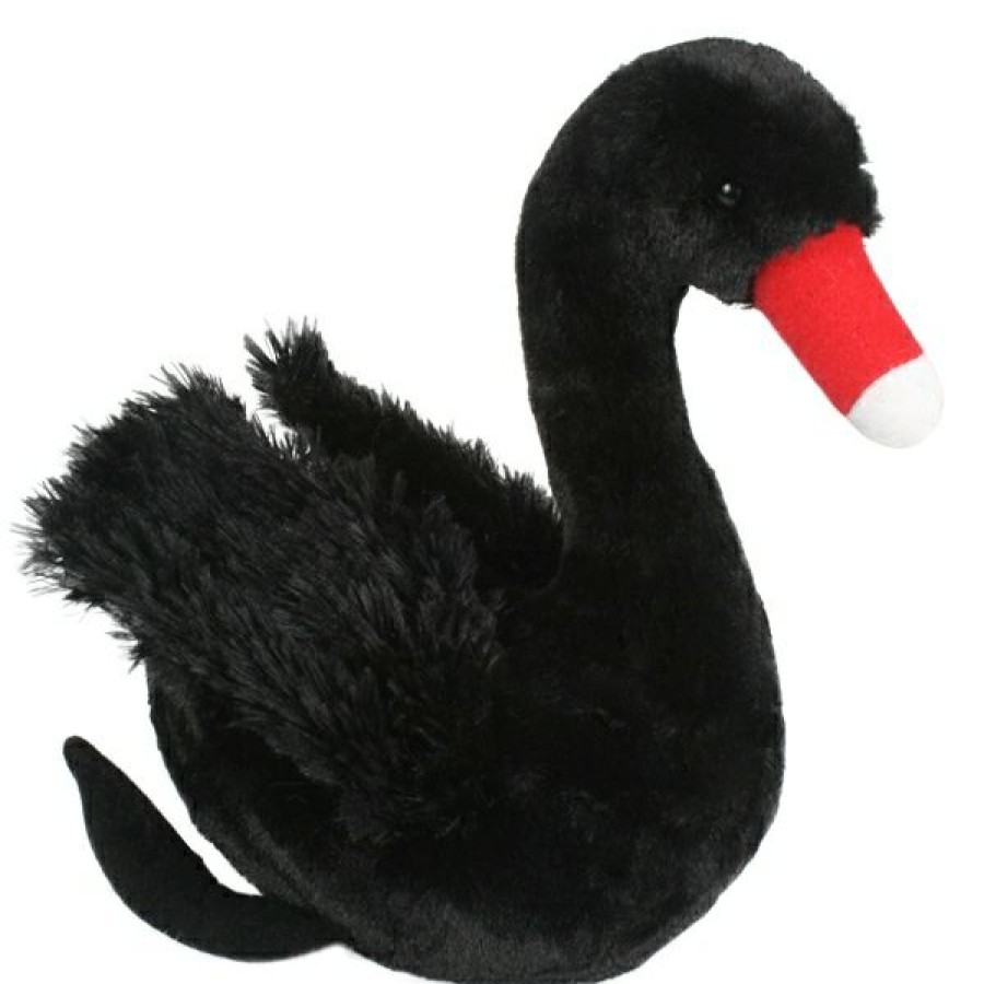 Animals * | Best Price Swanny The Black Swan Stuffed Animal By Minkplush