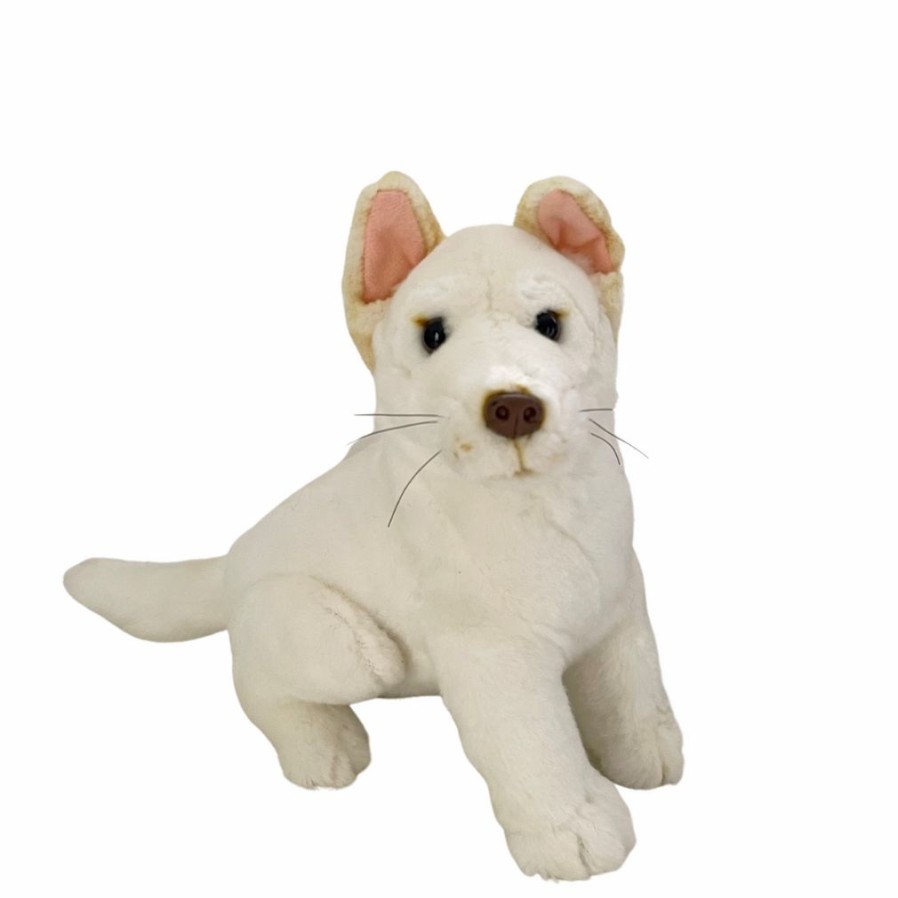 Animals * | Outlet Ivory The White Dingo Soft Toy By Bocchetta Plush Toys