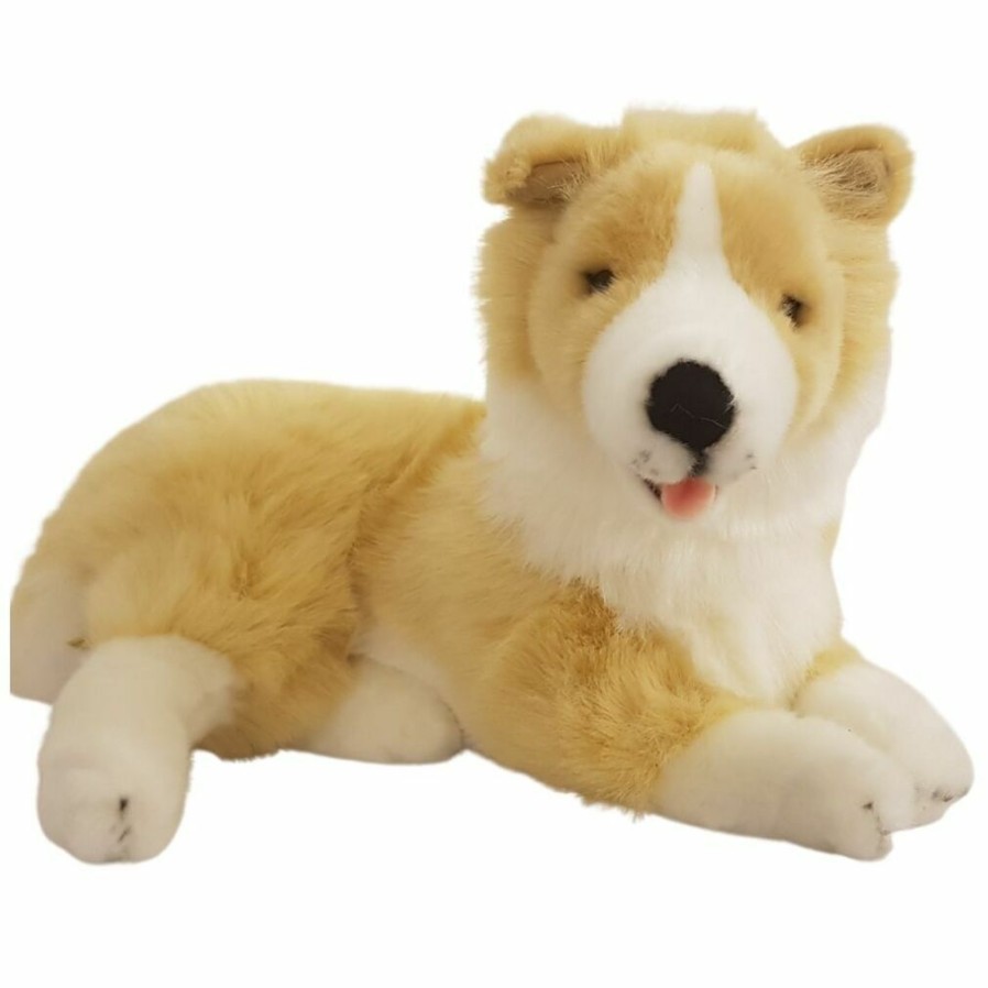 Animals * | Bocchetta Plush Toys Quick Delivery Border Collie (Tan) Stuffed Toy Biscuit Bocchetta Plush