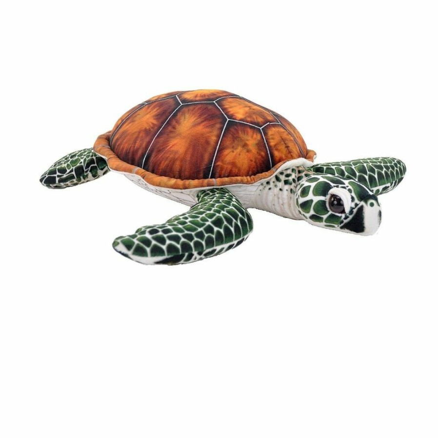 Animals * | Sale Green Sea Turtle Medium Stuffed Animal By Wild Republic