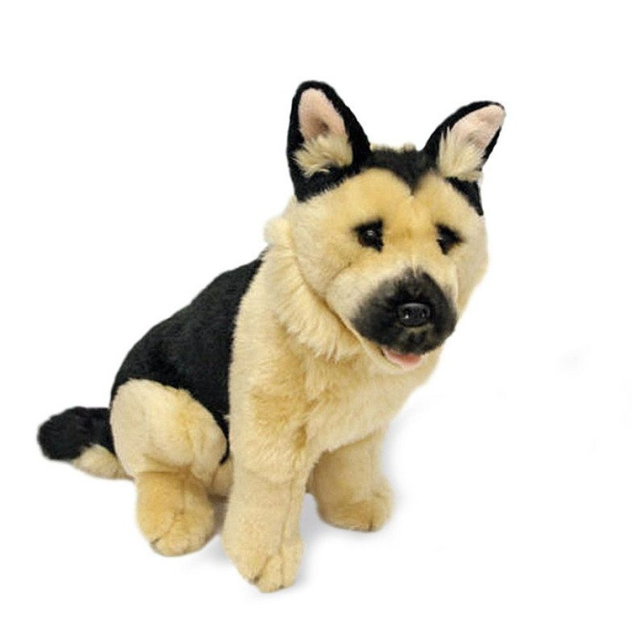 Animals * | Bocchetta Plush Toys Promotions German Shepherd Medium Stuffed Animal Sargeant Bocchetta Plush