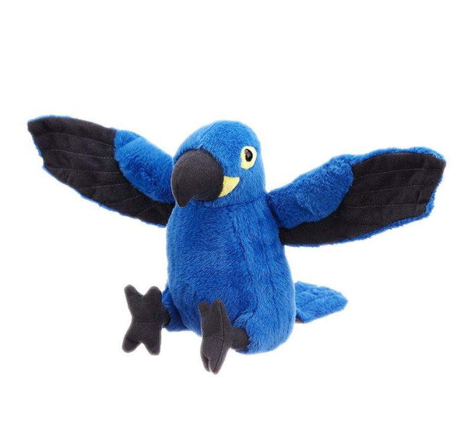 Animals * | Tendy Style Parrot Hyacinth Macaw Blue Stuffed Animal Cuddlekins Mini By Wild Republic